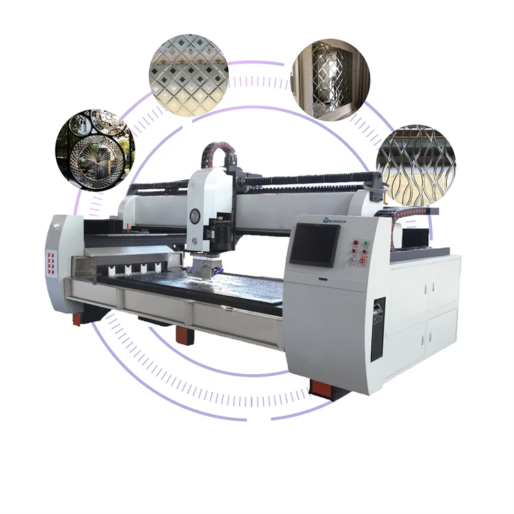 High Efficient Gantry Type CNC Glass Grooving Machine Glass Design Machine for Manufacturing Plant