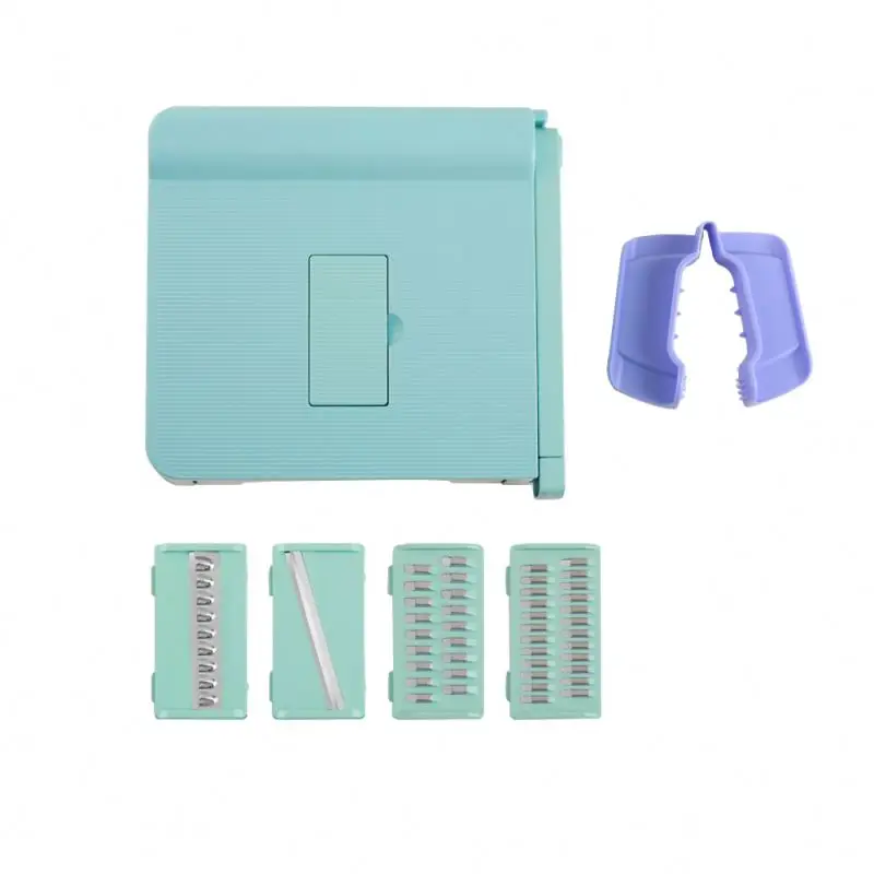 Factory Price household no electricity power veggie slicer with storage box