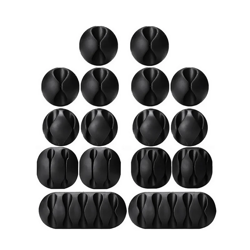 Hot-Selling Desktop Organization Helper Silicone Cable Gather Helper Desktop Line Card Data Line Hub Receiving Line Arrangement