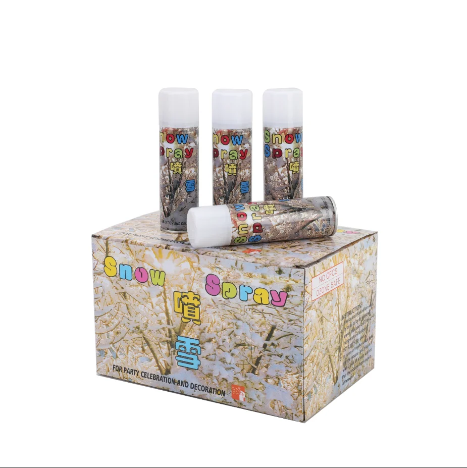 Artificial spray snow colored taiwan snow spray for party