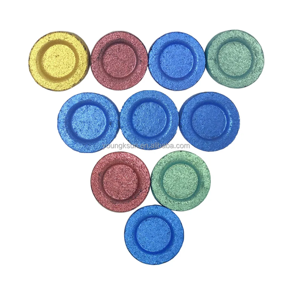 YKS wholesale 33mm bamboo charcoal shisha colorful hookah coal tablet