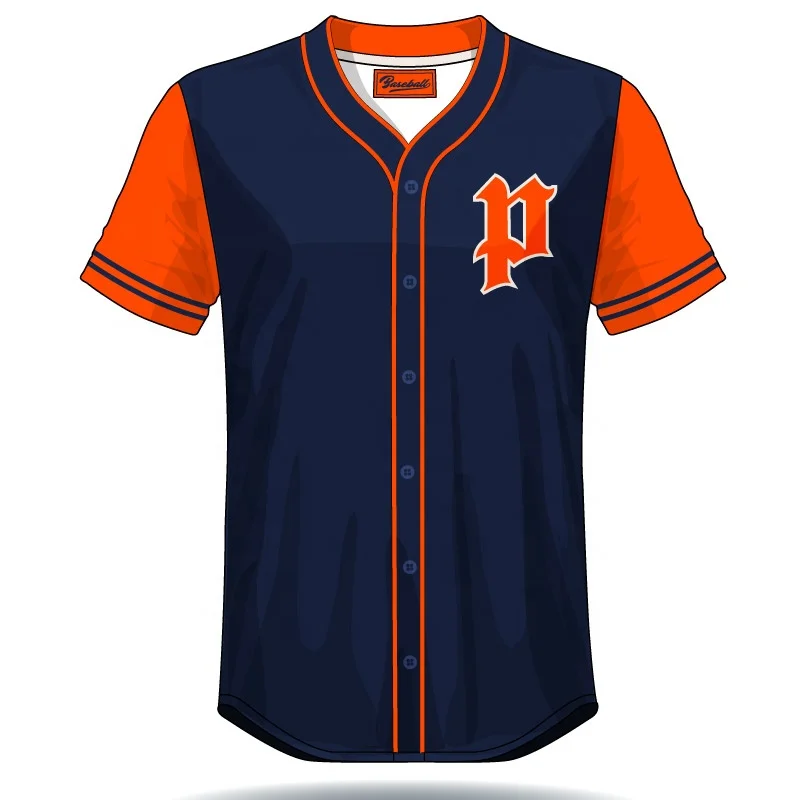 Cheap Custom Made Sublimated Plain Baseball Jersey For Kids