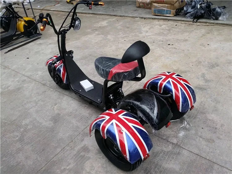 [usa Eu Cn Stock] 3 Wheels 1000w/2000w/3000w 60v High Speed 35-60km/h Fat Tire Electric Scooter Citycoco Scrooser
