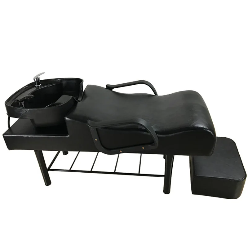 beauty Portable Barber shop furniture washing equipment shampoo bed Comfortable Lying shampoo bed with bowl