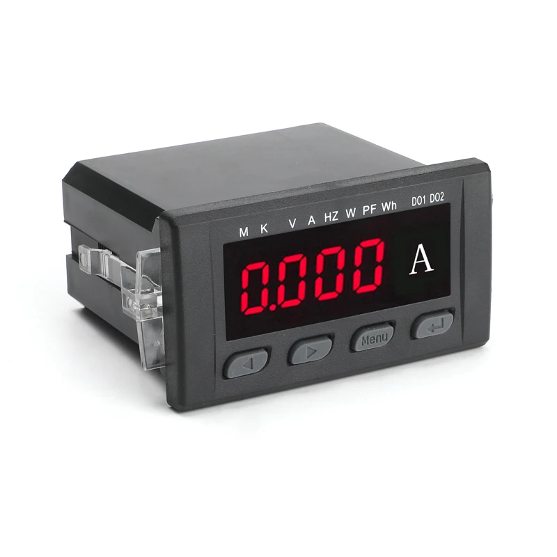 dc ac LED digital meter with RS485 communication function 2 wires switch output is alarm output ampere meter DC ammeter