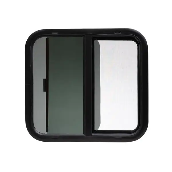 Auto Glass Car Caravan Sliding Glass Windows RV Camper Windows With Mounting Frame  For Horse Trailer