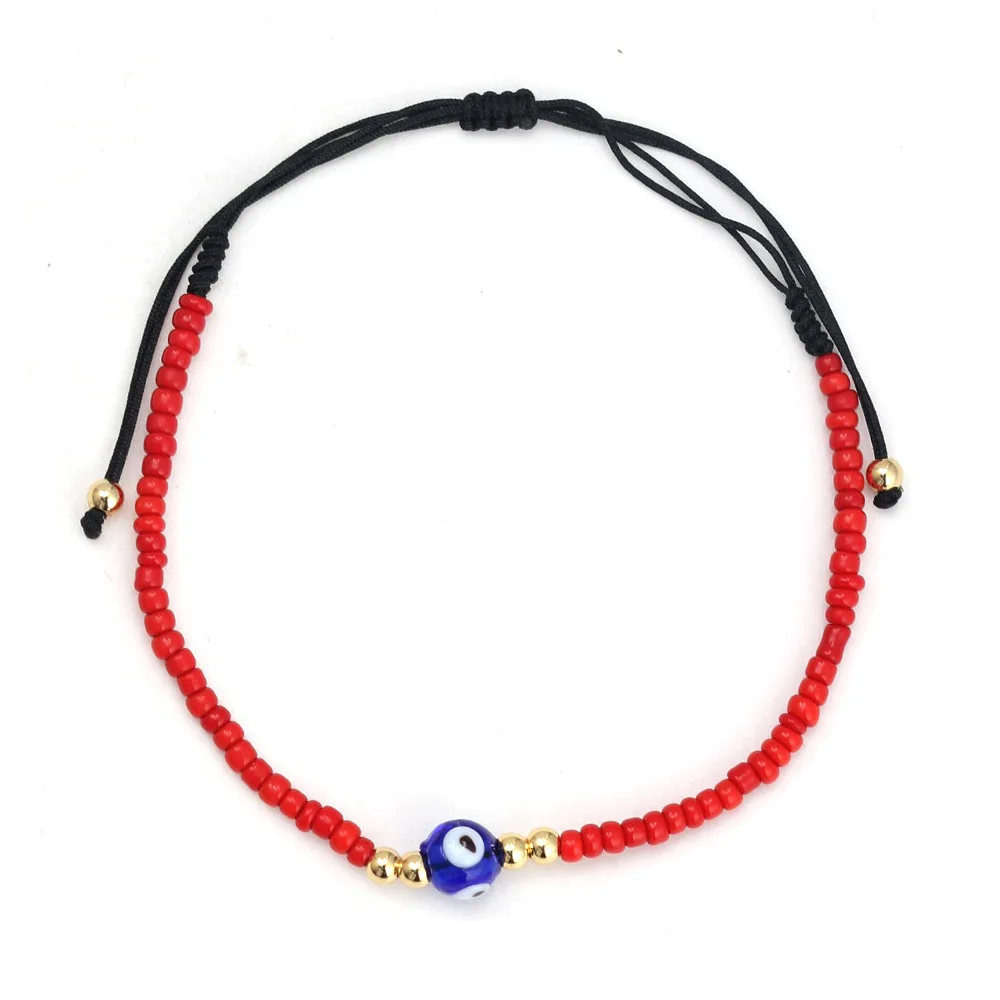 Fashion jewelry bracelets high quality Bohemian style adjustable glass seed bead bracelet wholesale