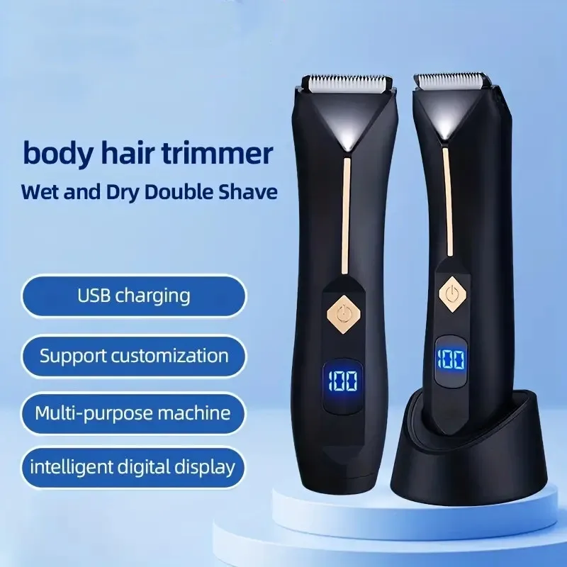 OEM Washable Body Hair Trimmer for Men Hair removal Epilator Shaver Body Groomer Beard Grooming Kit Nose Hair Trimmer