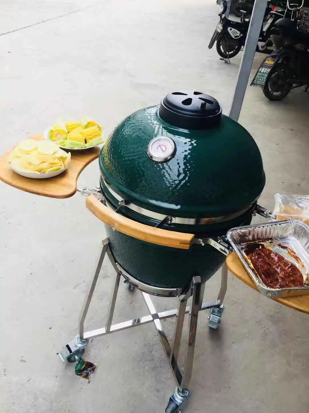 22inch  MCD factory direct sales Barbecue Oven Big  Smoker Clay charcoal Ceramic Kamado Grill