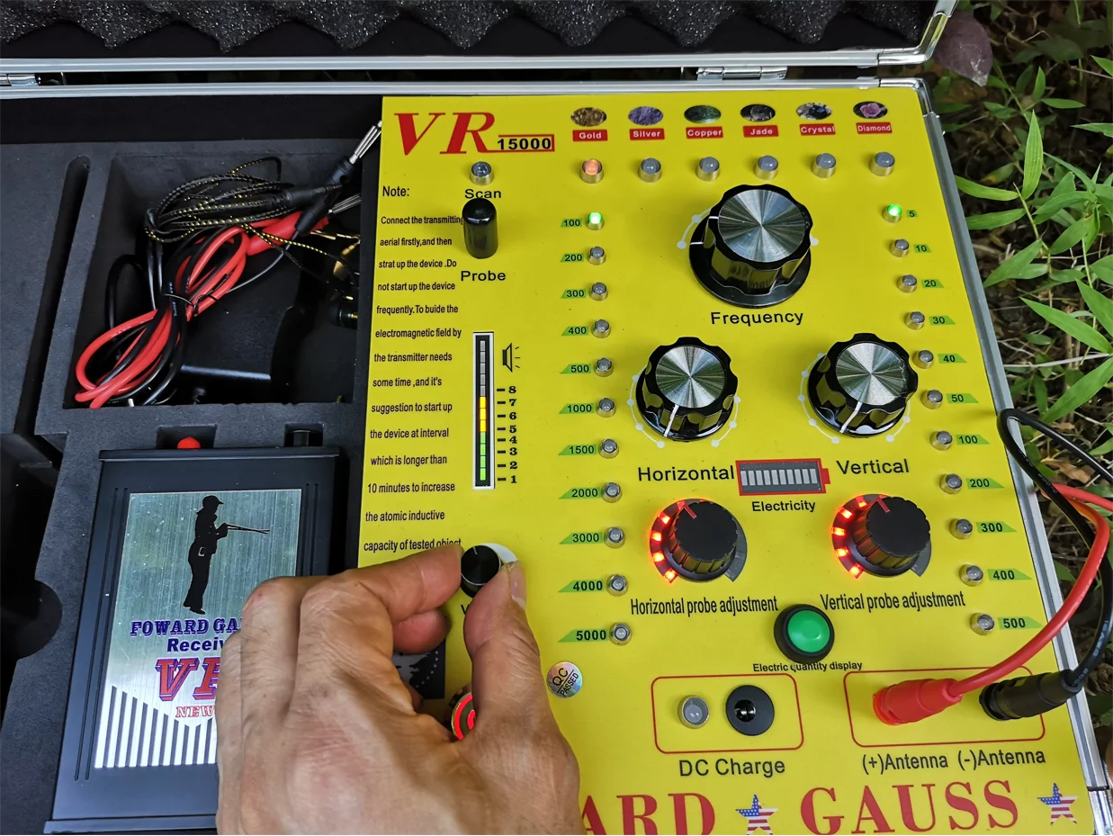 VR15000 Mulf-function Underground Gem Diamond Gold Copper Gold Metal Detector VR-15000 Gold Detector 500m Depth