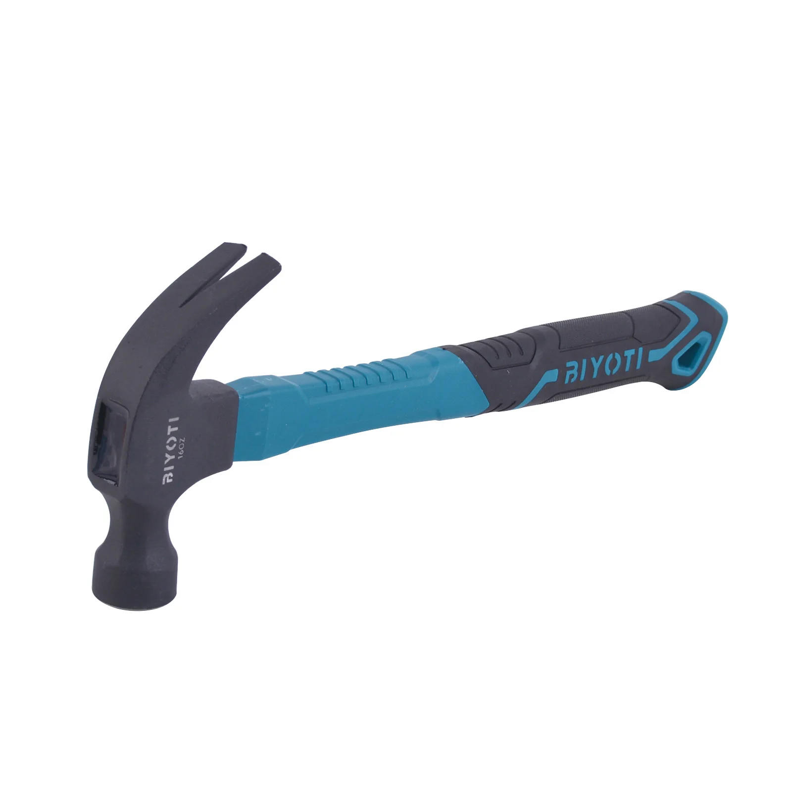 16oz Hot Sale Hammer Heavy Duty Construction Shock Resistant Rubberized Non Slip Handle Strike Hammer