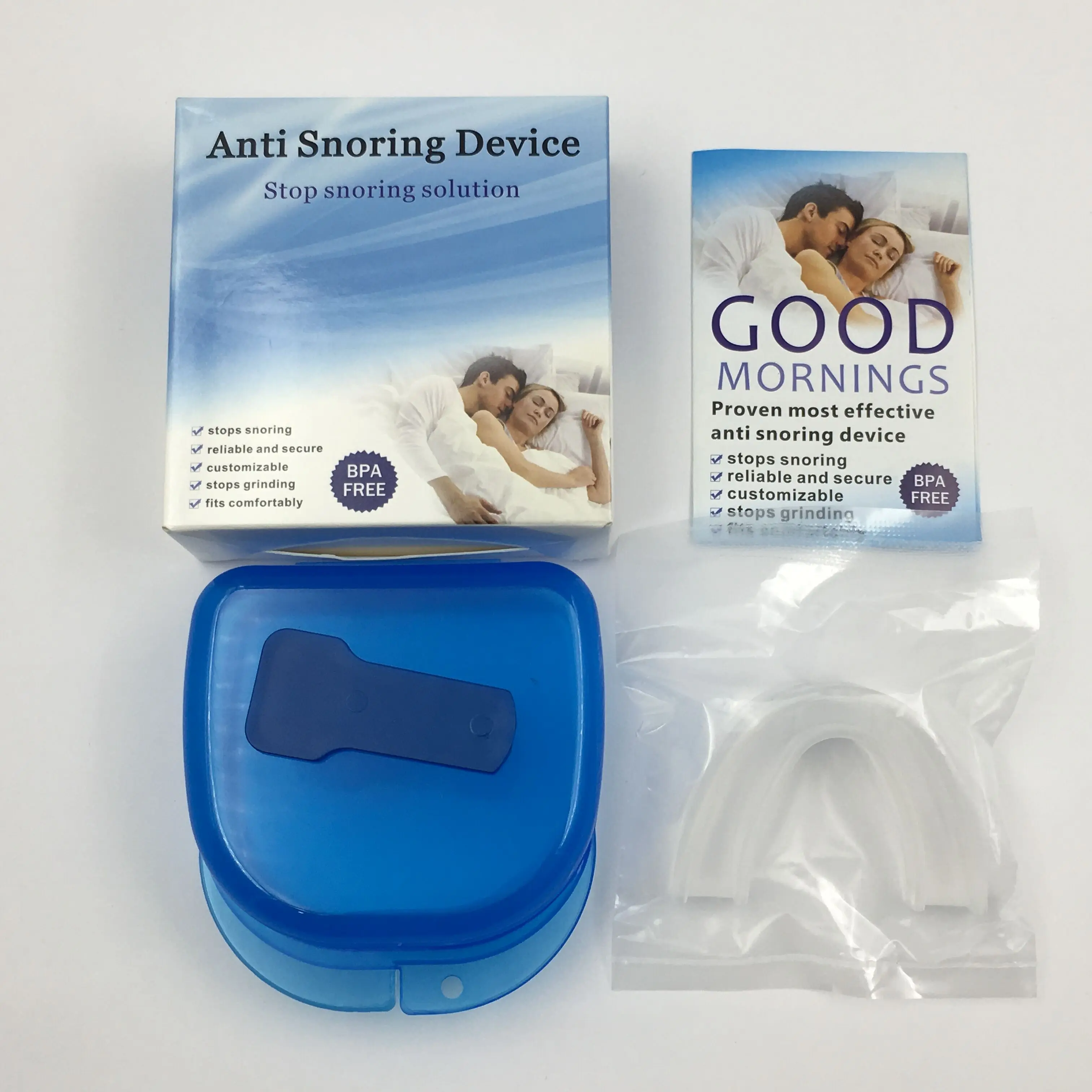 Professional Moldable Dental Anti Snoring Mouth Guard Sleep Aid Night Mouth Guard