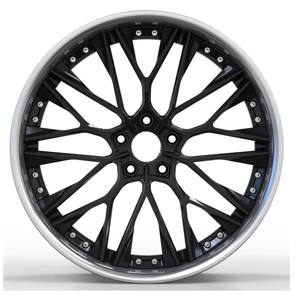 custom 2-piece 18~24 inch high strength forged wheels with 5x112 5x120 5x114.3
