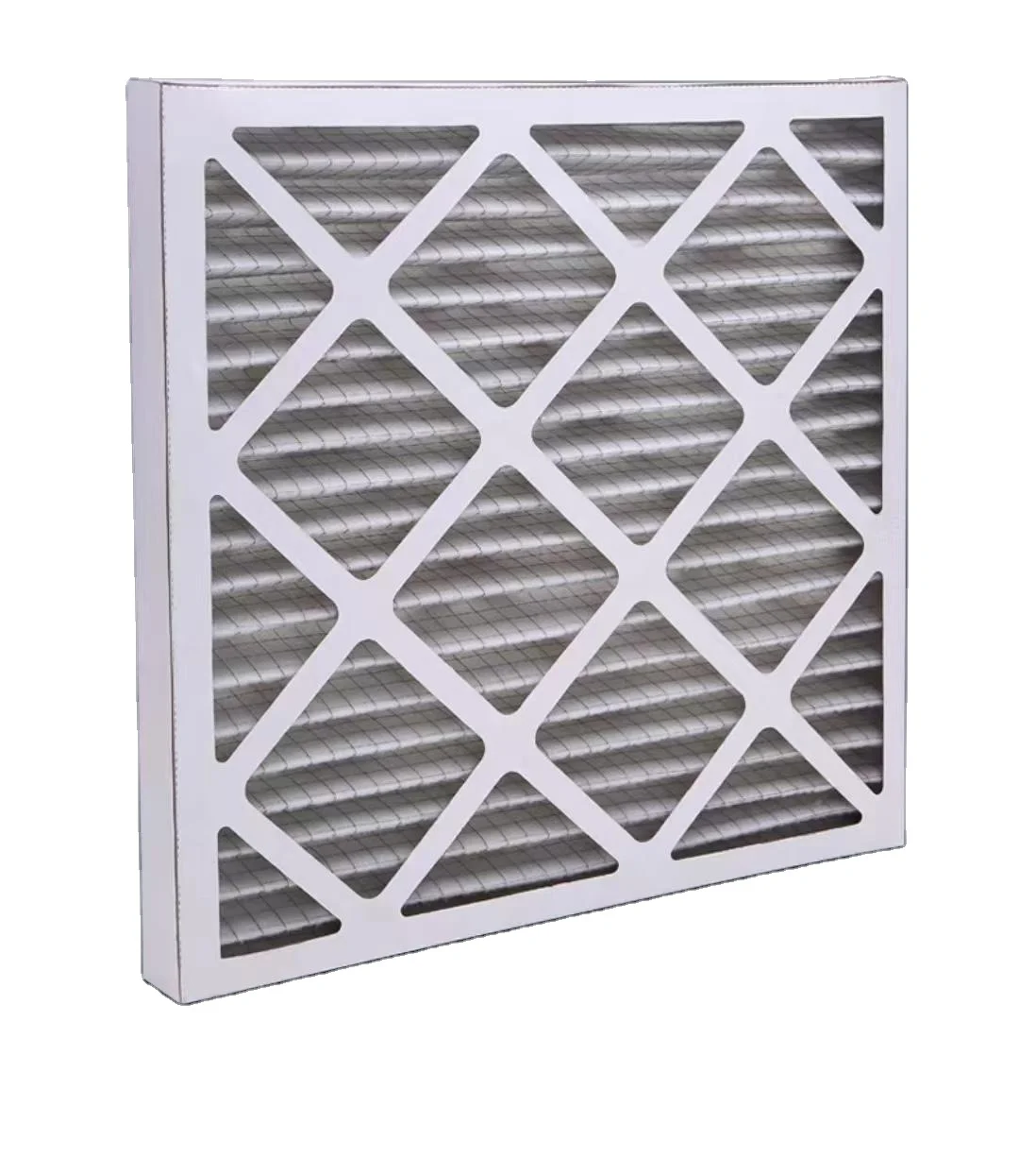 Factory  Customized HVAC System function Air Filter Cardboard Folded Panels  Furnace Vent Prefiltered Air G4