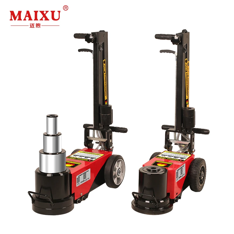 3-stage 15/30/60ton Truck repair tools pneumatic hydraulic air floor jack chrome folded type