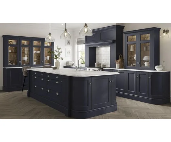 Upright termite proof kitchen cabinets with sink and countertop designs modern painting shaker laminate cupboards