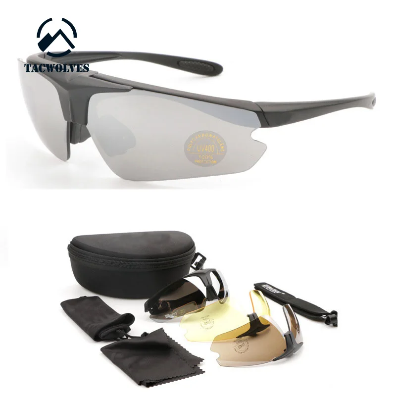 Tactical Ballistic Eyeshield Tactical Combat Sunglasses Polarized Glasses Shooting Glasses Military Goggles