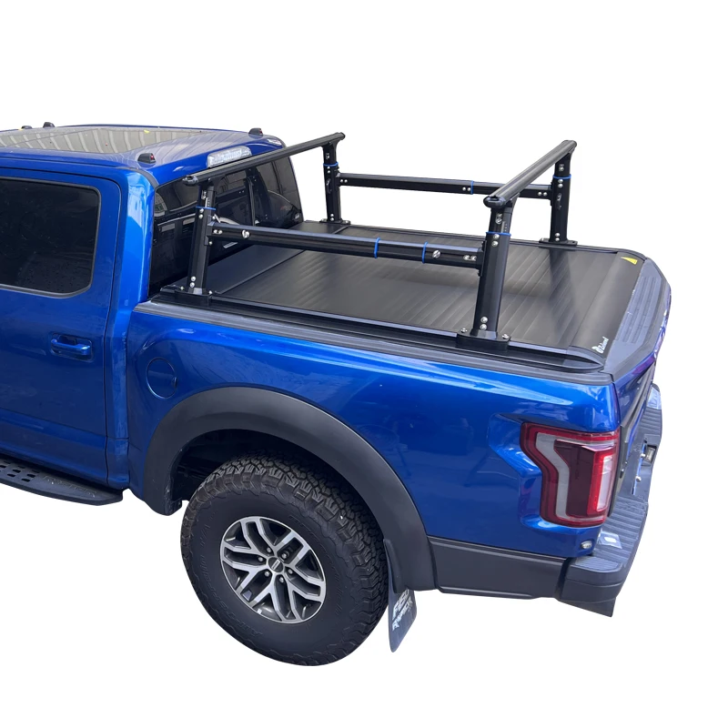 Zolionwil Universal Fit Truck Bed Rack Roof Luggage Rack Aluminum Pickup Truck Bed Ladder Rack