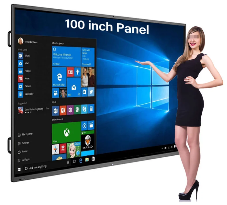 100 75 55 32 Inch Smartboards Electronic HD Display Classroom Teaching Panel 20 Points Multitouch Smart Interactive Board