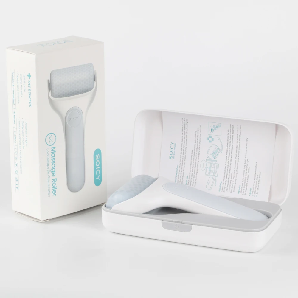 Latest ice facial roller wrinkles eye massager Soicy S20 iceroller dermaroller skin care tools for home use