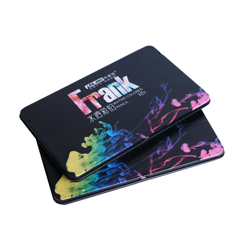 FRANK F2001-12/72 Colors Professional Art Natural Wood Watercolor Water Souble Color Pencil Set