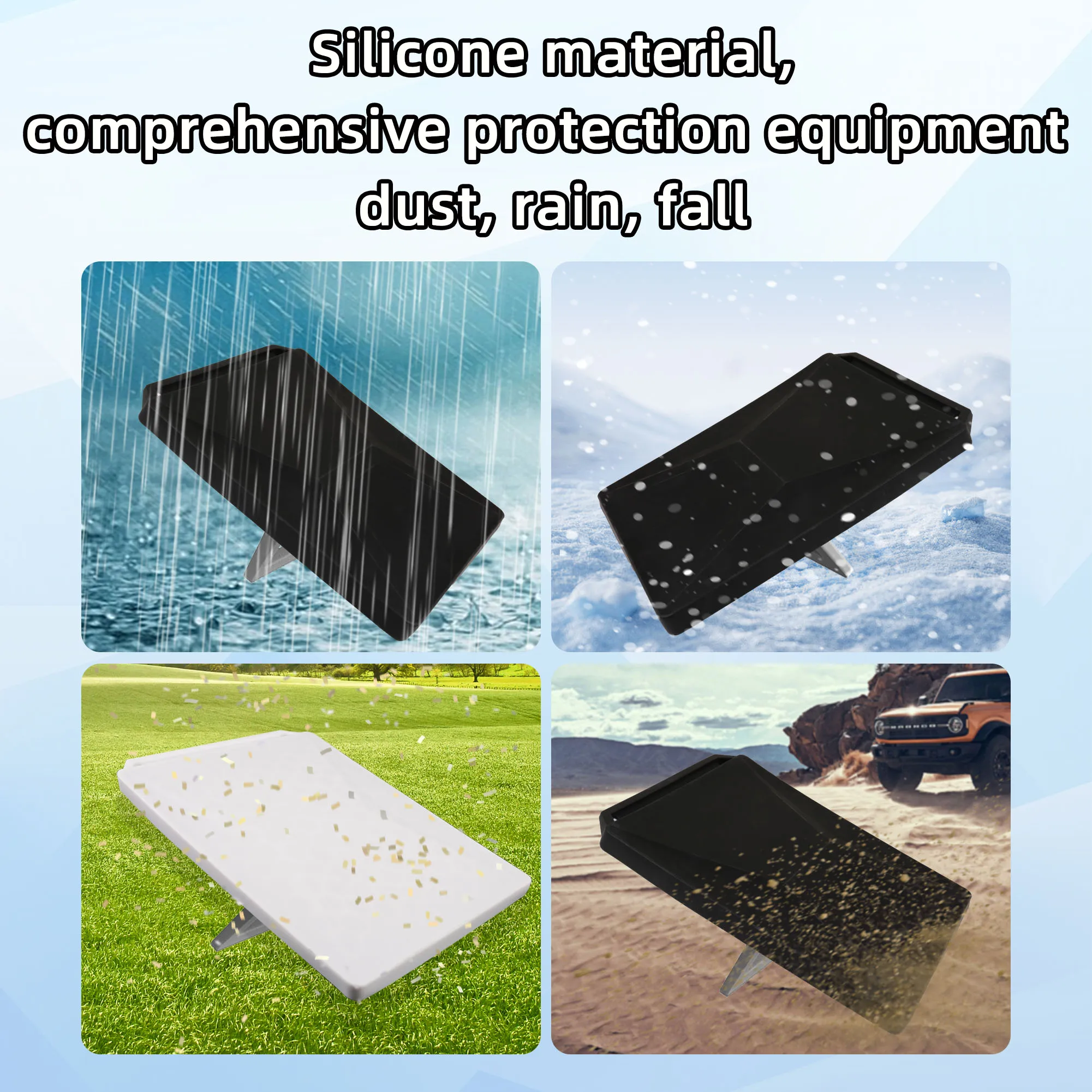 Silicone material Starlink mini protective cover 360 degree rotating clip Starlink silicone protective cover