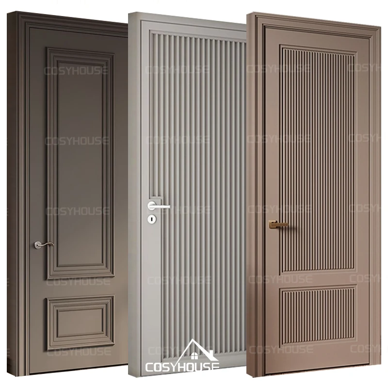Malaysian standard wooden flush doors laminated interior doors for bedroom soundproof waterproof plywood door