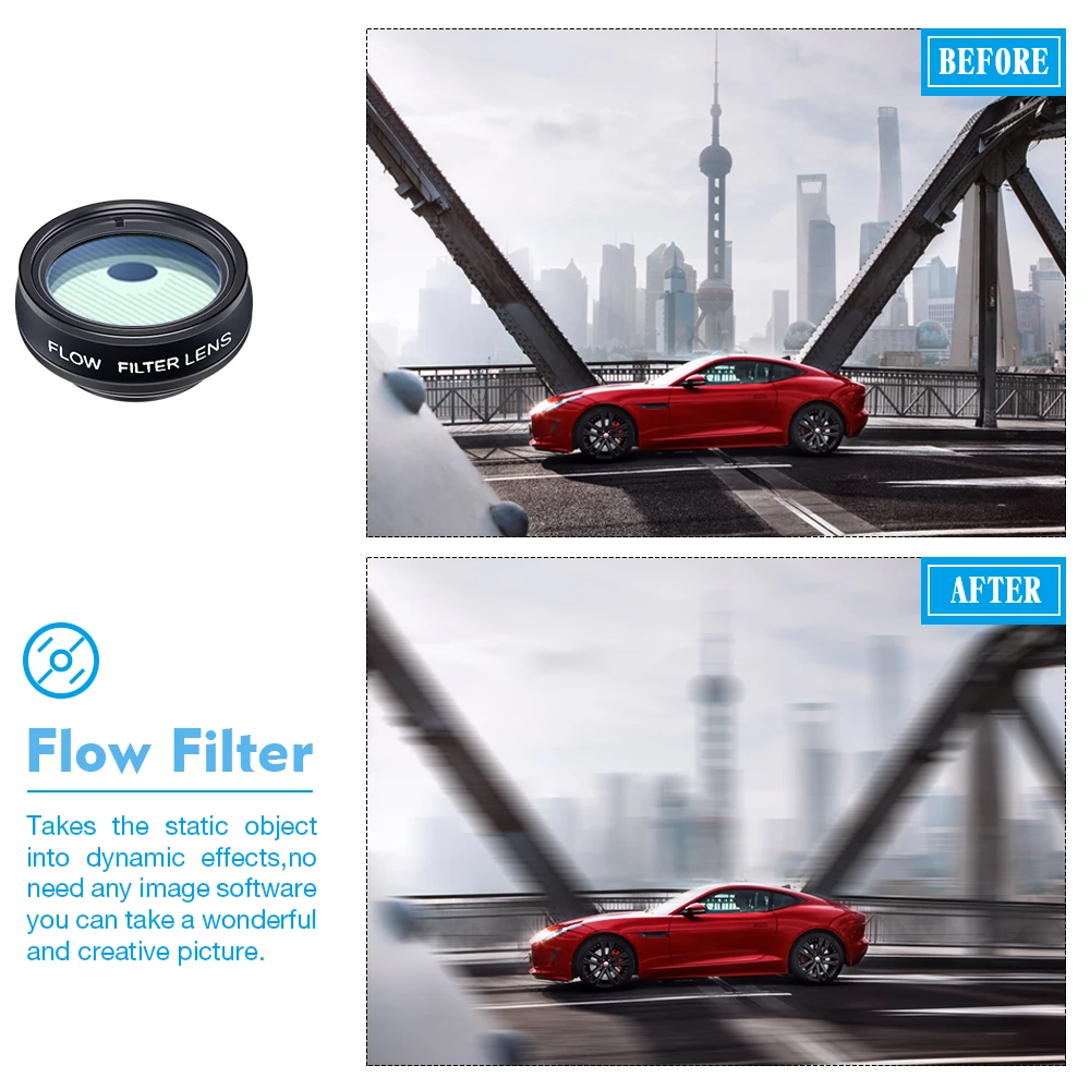 Apexel Trending Deluxe Cell Phone Lens 2x Zoom 10in1 Lens Kit Camera Lenses For Mobile Phone