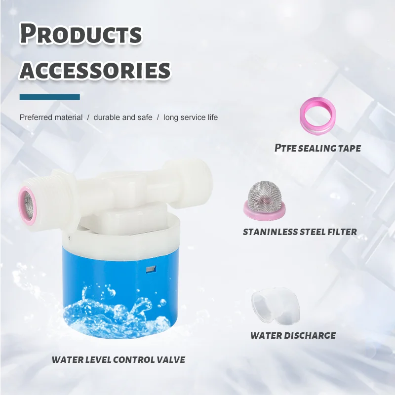 JUNY 3/4 Inch Automatic Water Tank Float Ball Level Control Valve