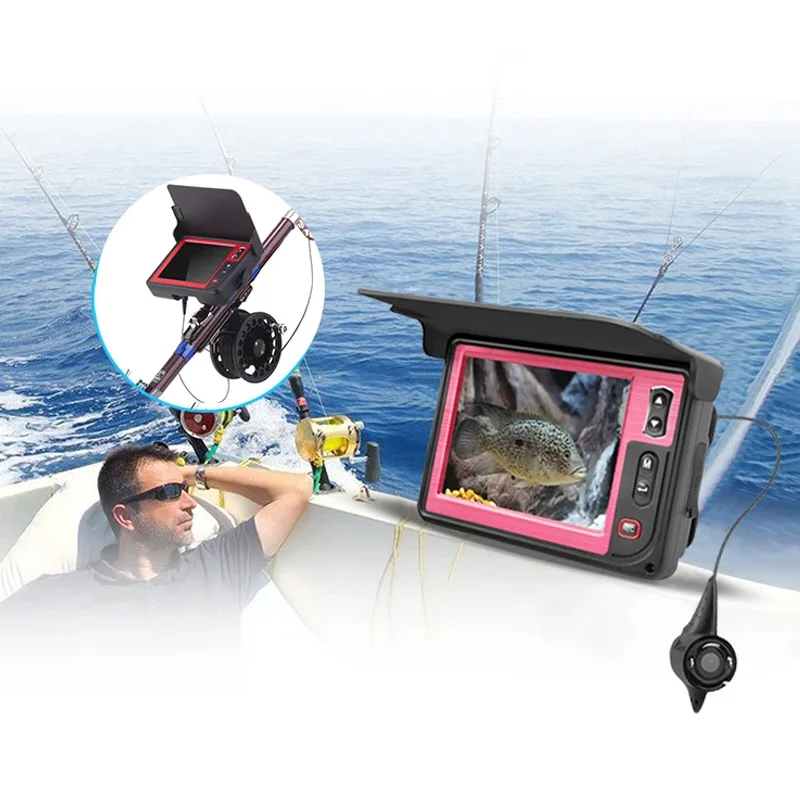 Factory Direct Sale Wholesale HR-3505DFL WaterProof 32G TF Card Video Underwater Camera Fish With 15M Cable