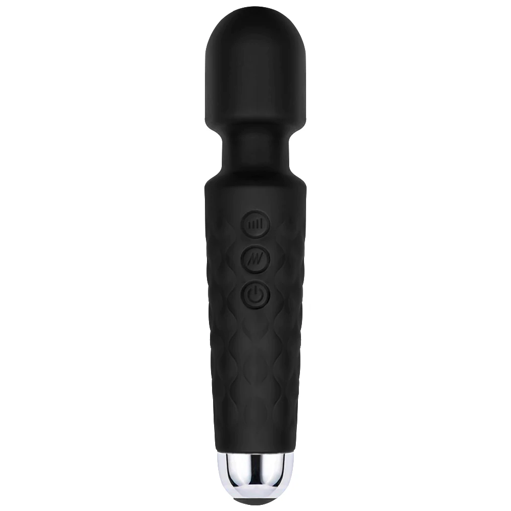 USB Rechargeable Silicone Portable Wireless Vibrator Handheld AV Wand Body Neck Back Mini Cordless Massager