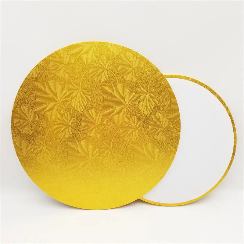 Wholesale Custom Birthday Party Solid Round Square Cake Board White Gold Pink Silver Black Plain Cake Drum Cake Base Board