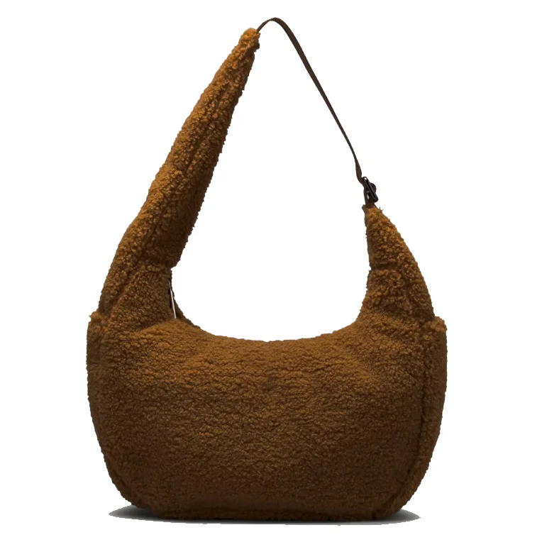 New arrival Design teddy Moon Hobo Shape Sling Bag, Aesthetic Shoulder and Crossbody Bum Bag