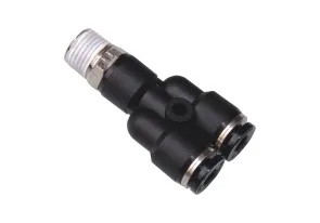 6mm Male Thread Y Shaped One Touch Pneumatic Fitting Connector PWT-R Pipe Hose Fittings