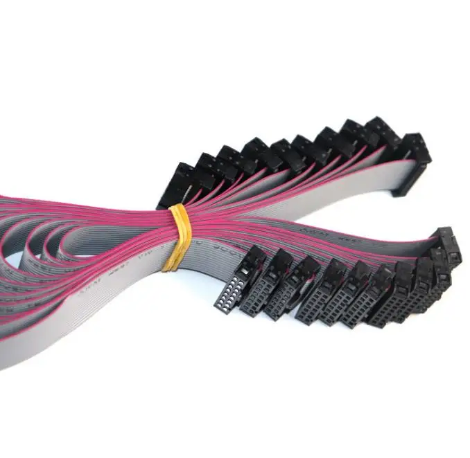 Manufactuer 1 27 мм Шаг Мирко матч IDC плоский ленточный кабель серый одобренный 27*1 в сборке по индивидуальному заказу длина провода