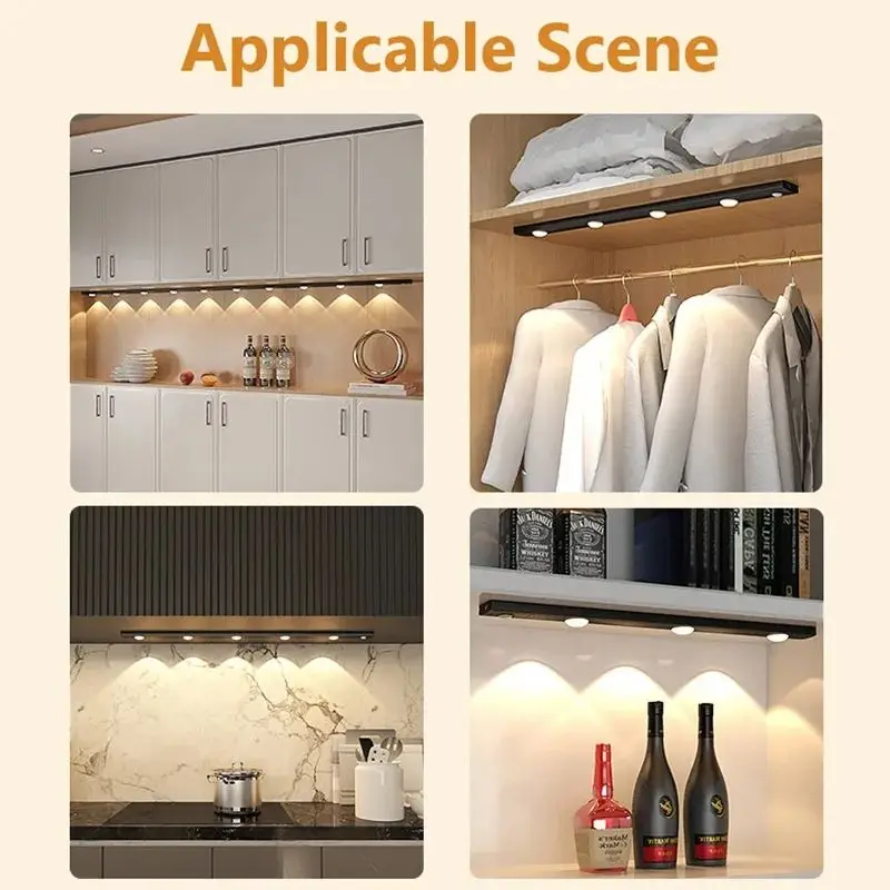 With Battery 50cm Wall Led Light With Motion Sensor Ultra-thin Closet Light Motion Sensor Light