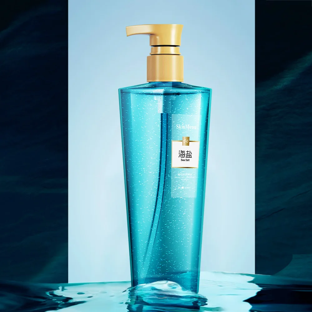 
shampoo private label Natural sea salt oil control clear shampoo for oily hair organic shampoo500ml 