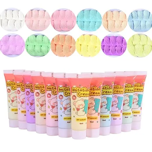 Wholesale DIY 50ml Simulation Imitation Cream Glue Set for Handmade Phone Case Mirror Jewelry Cream Glue