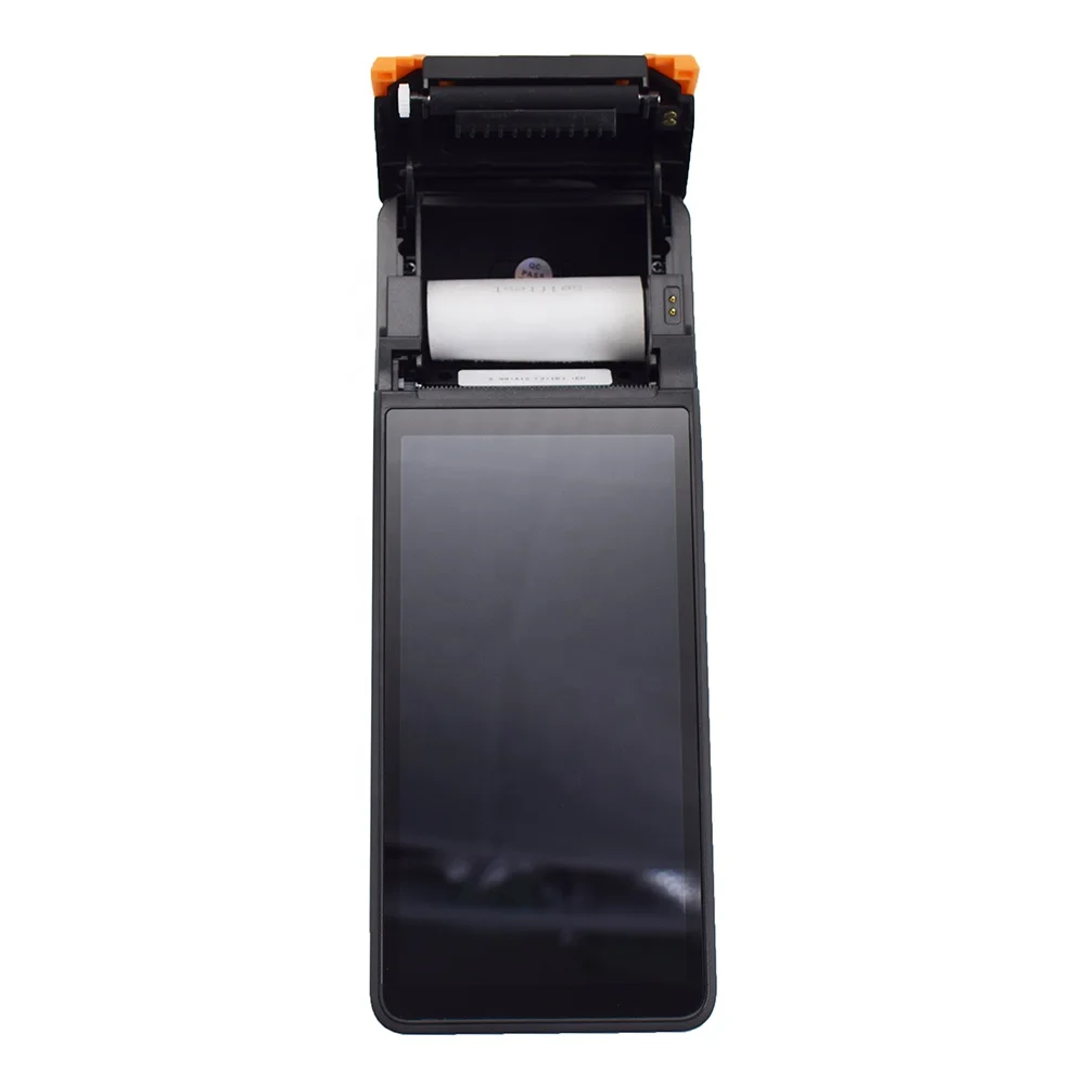 Отличный мобильный портативный POS Dual SIM 4G LTE WiFi Bluetooth GPS Мобильный с термопринтером 58 мм