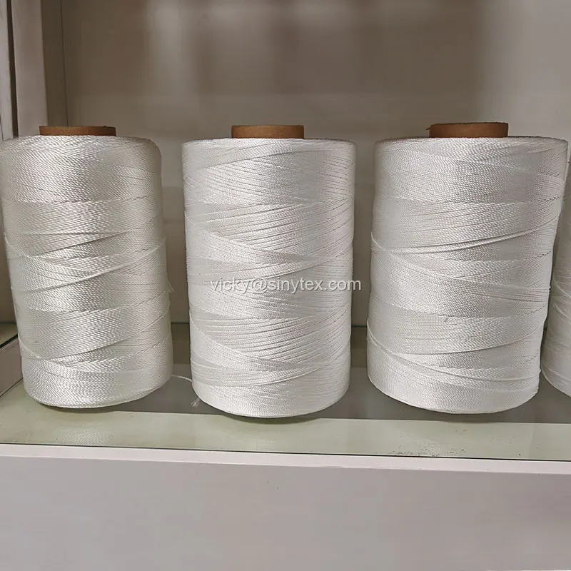 SINOTEX NEW Material 100% Polyester Bonded Sewing Thread 210D/2/3/4 420D/3 Thread for Fishing Net