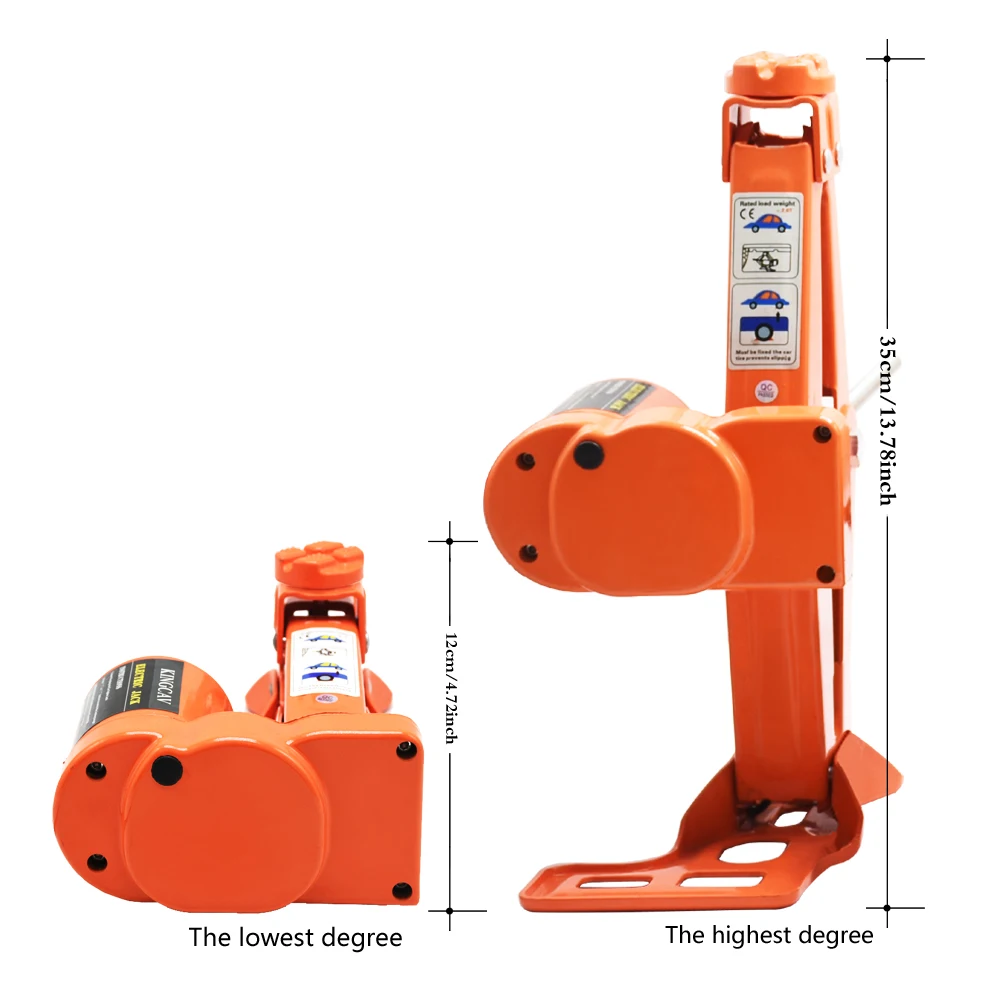 2T/3T 35cm  Electric Car Jack 12 V electric scissor jack for Car SUV