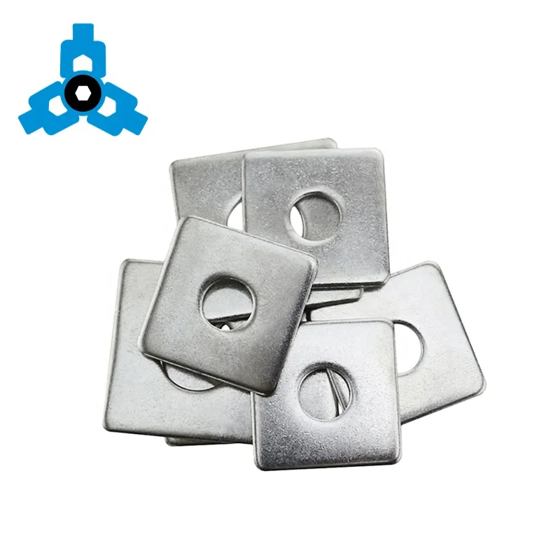 DIN436 Threaded Square Hole Flat Washers 304 Stainless Steel OEM Stock Support