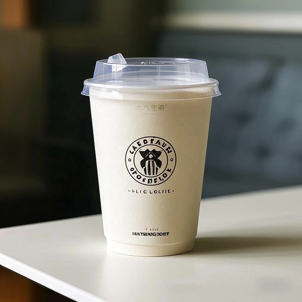 Одноразовые двухсторонние белые PLA бумажные стаканчики с водонепроницаемым покрытием для горячих напитков