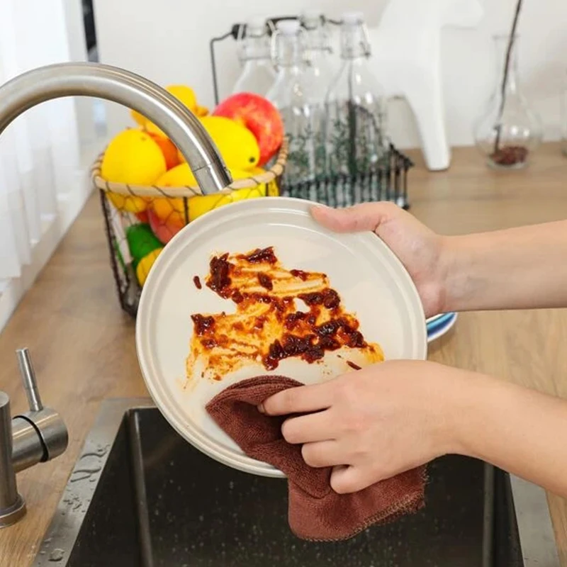 4pcs/pack kitchen towel cleaning cloth dish towels