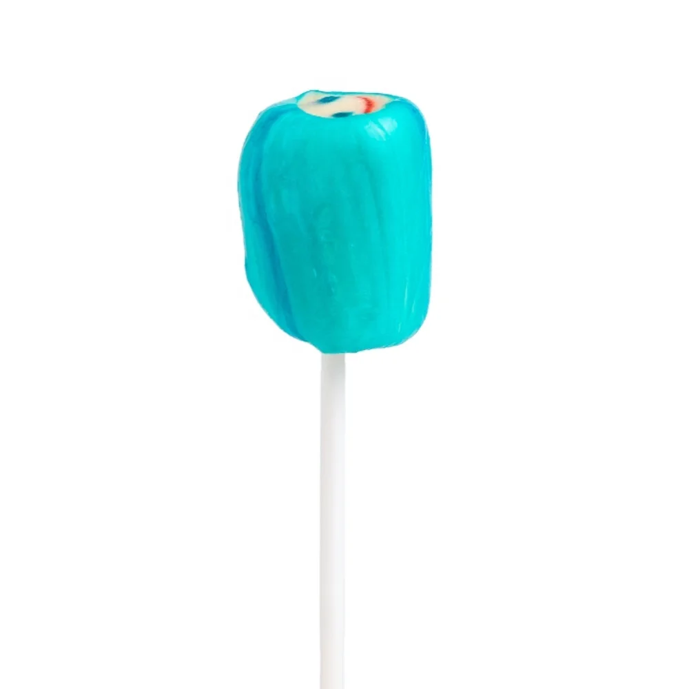 Sweet Caramel on stick Boba blue