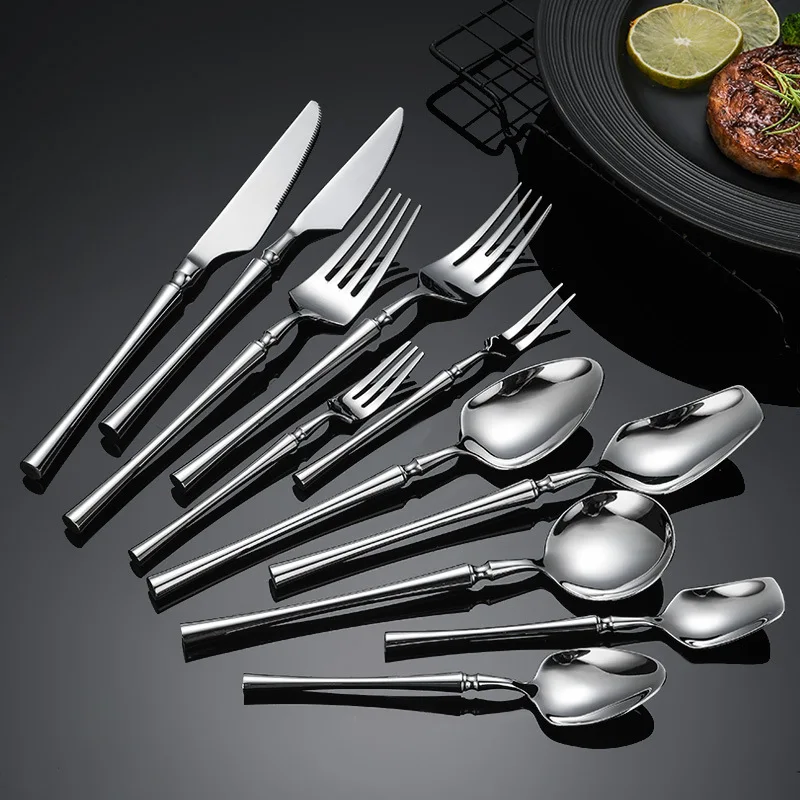 Wholesale Customized Logo Hotel Kitchen Silverware Spoon Coffee Spoon High Quality Cutlery Small Stainless Steel Spoon And Fork