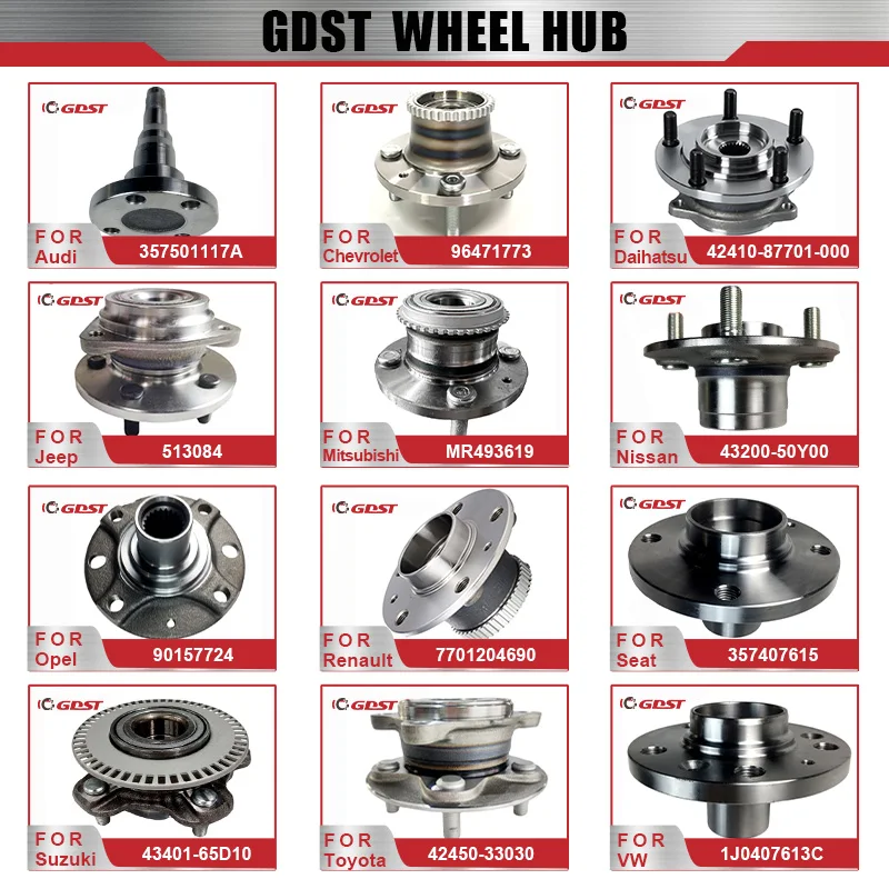 GDST MR992372 Aluminum Alloy Forged Front Wheel Bearing Hub Automotive Truck Car Wheel Hub Bearing For Mitsubishi L200 Triton