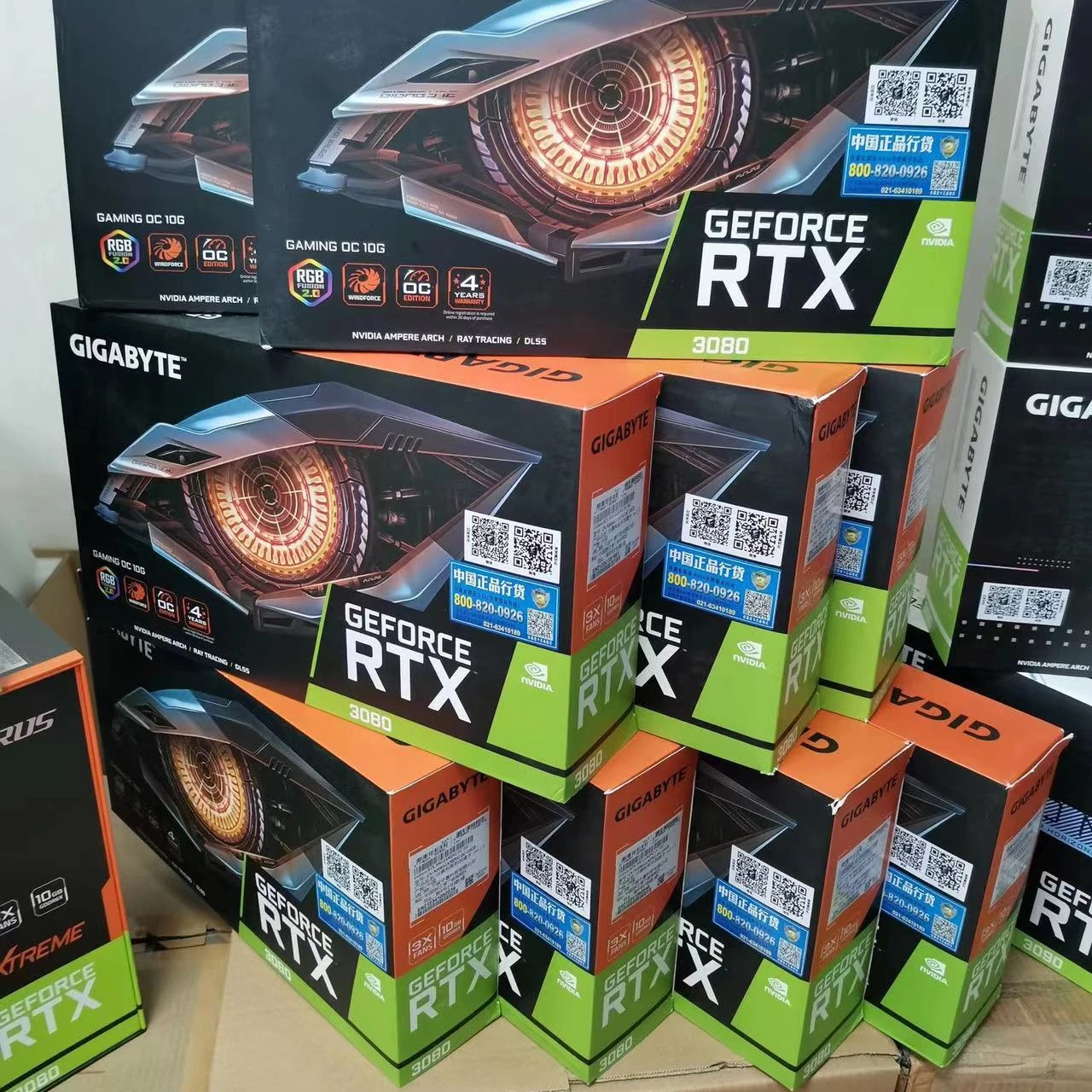 Игровая видеокарта RTX 3080 Advanced OC 10G LHR для настольного компьютера поддержка RTX3080
