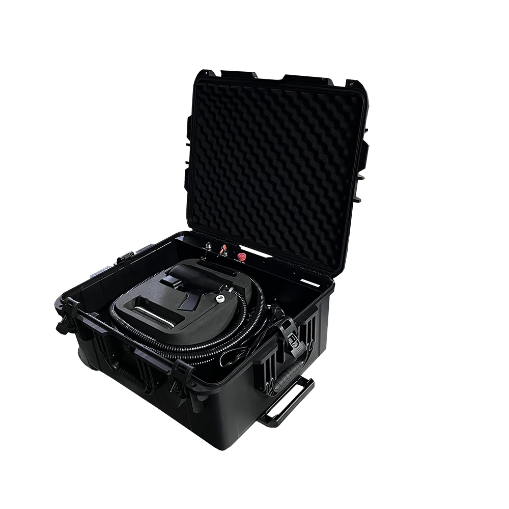 CE Approved 1KG Handheld Portable Fiber Laser Cleaner New Suitcase 300W Rust Removal Stainless Mobile Graffiti Cleaning Cheap