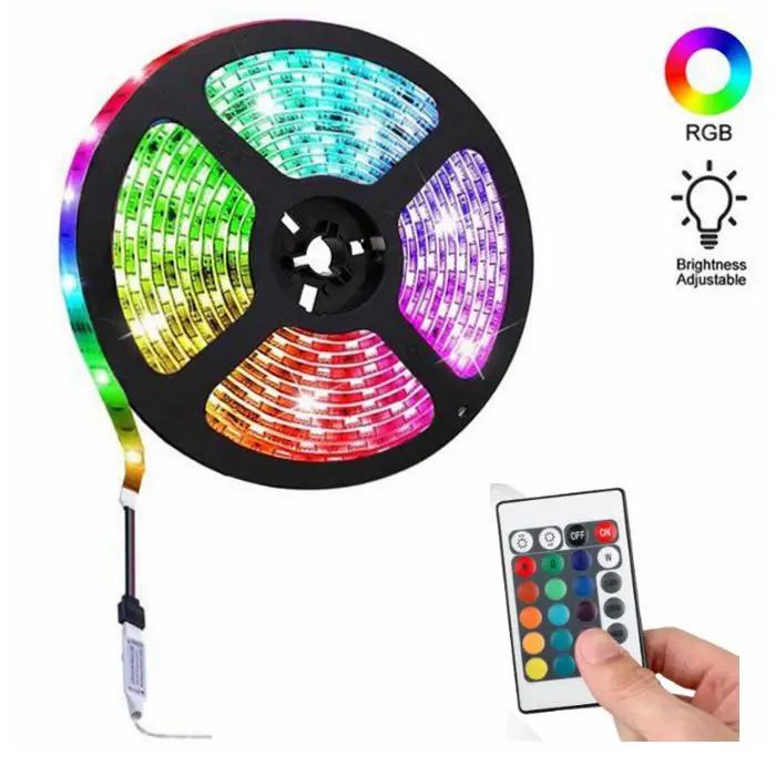 Гибкая Светодиодная лента dc12v 24v smd5050 60LED/M программируемая Светодиодная лента waterproofIP67 rgb rgbw rgbww